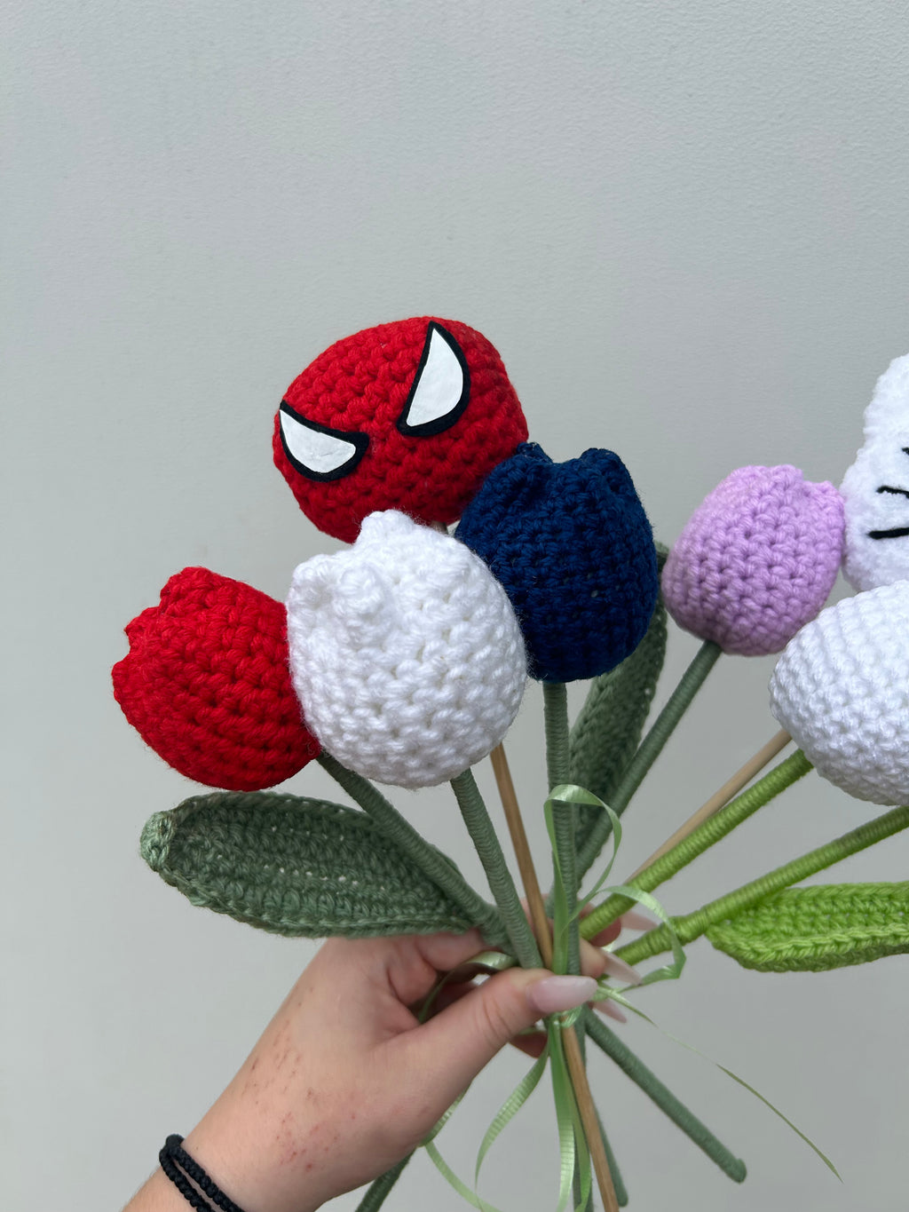 Spiderman Forever Flowers - Handmade Crochet Bouquet Character Collection