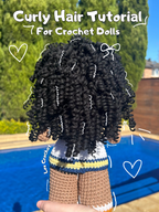 *TUTORIAL* Curly Hair for Crochet Doll Making - PDF Document & Video Tutorial