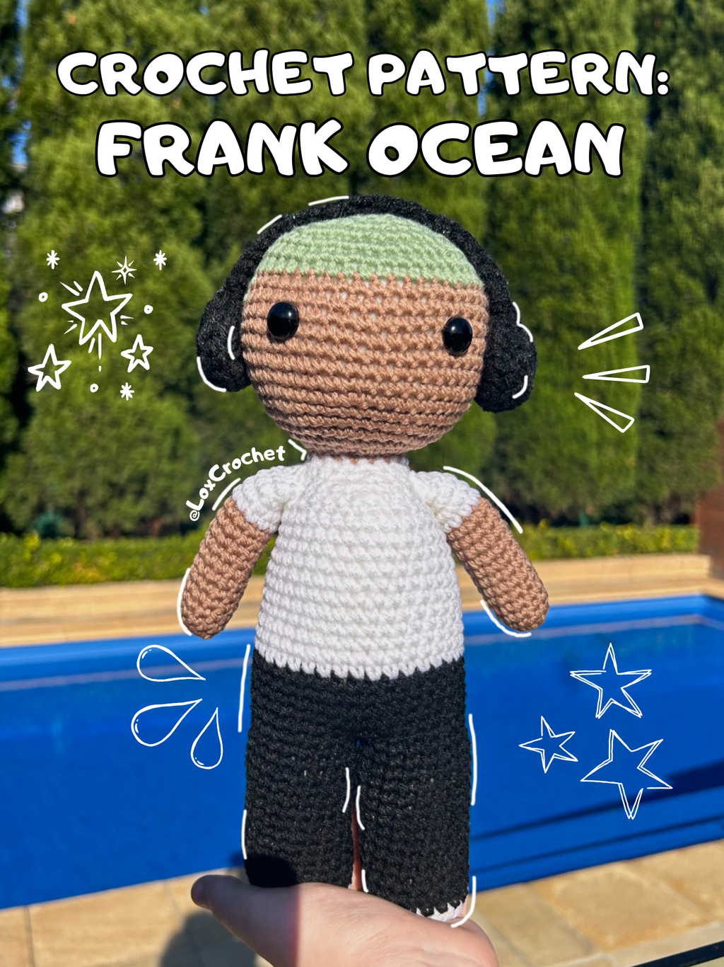 *PATTERN* Frank Crochet Doll - PDF Document Pattern Written Tutorial