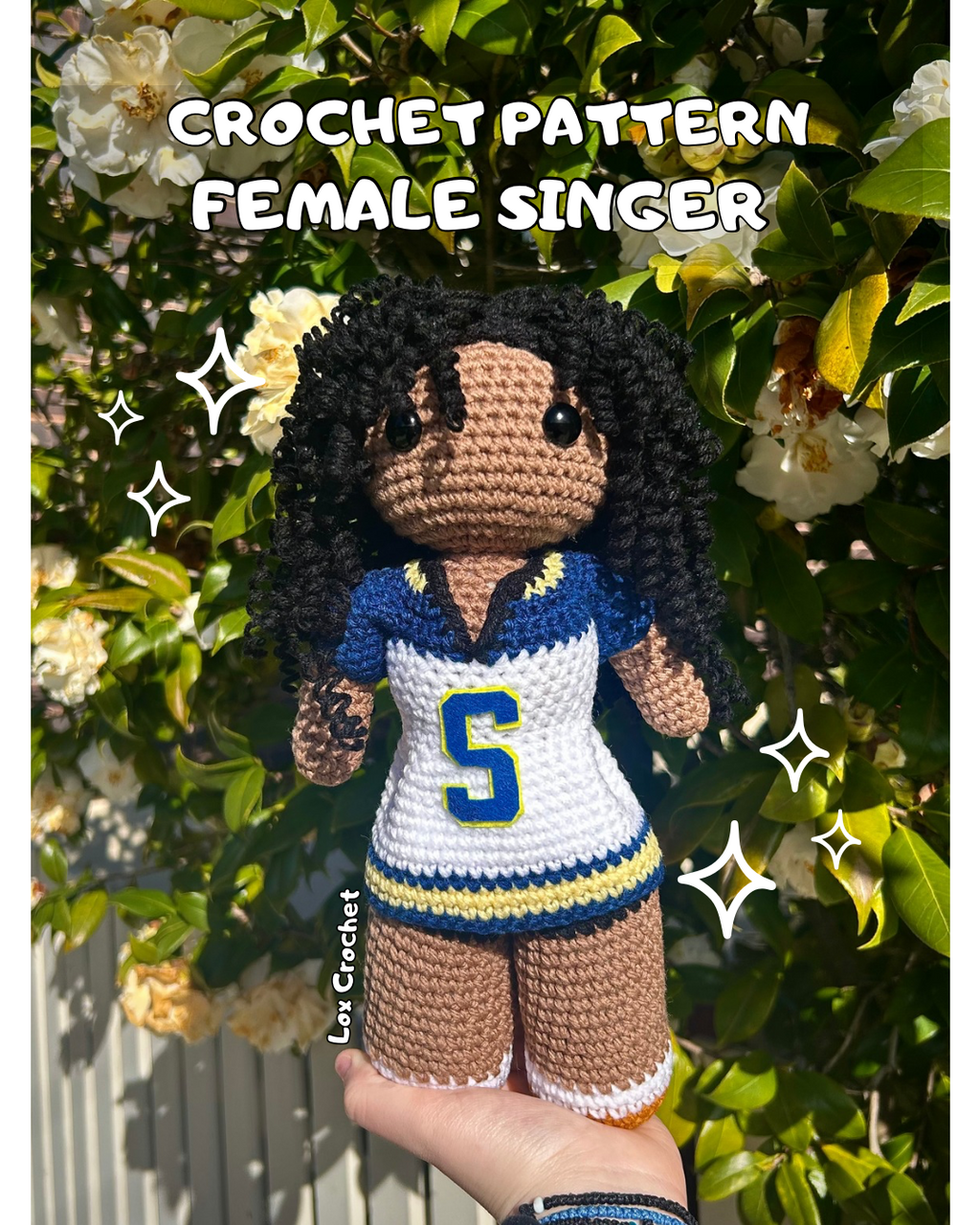 *PATTERN* Female Singer Crochet Doll - PDF Document, English written