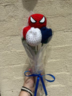 Spiderman Forever Flowers - Handmade Crochet Bouquet Character Collection