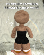 *PATTERN* Female body type for crochet dolls - PDF Document, English pattern with photos.