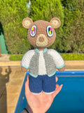 Graduation Bear Kanye Inspired Handmade Crochet Doll - Music Artist Collection