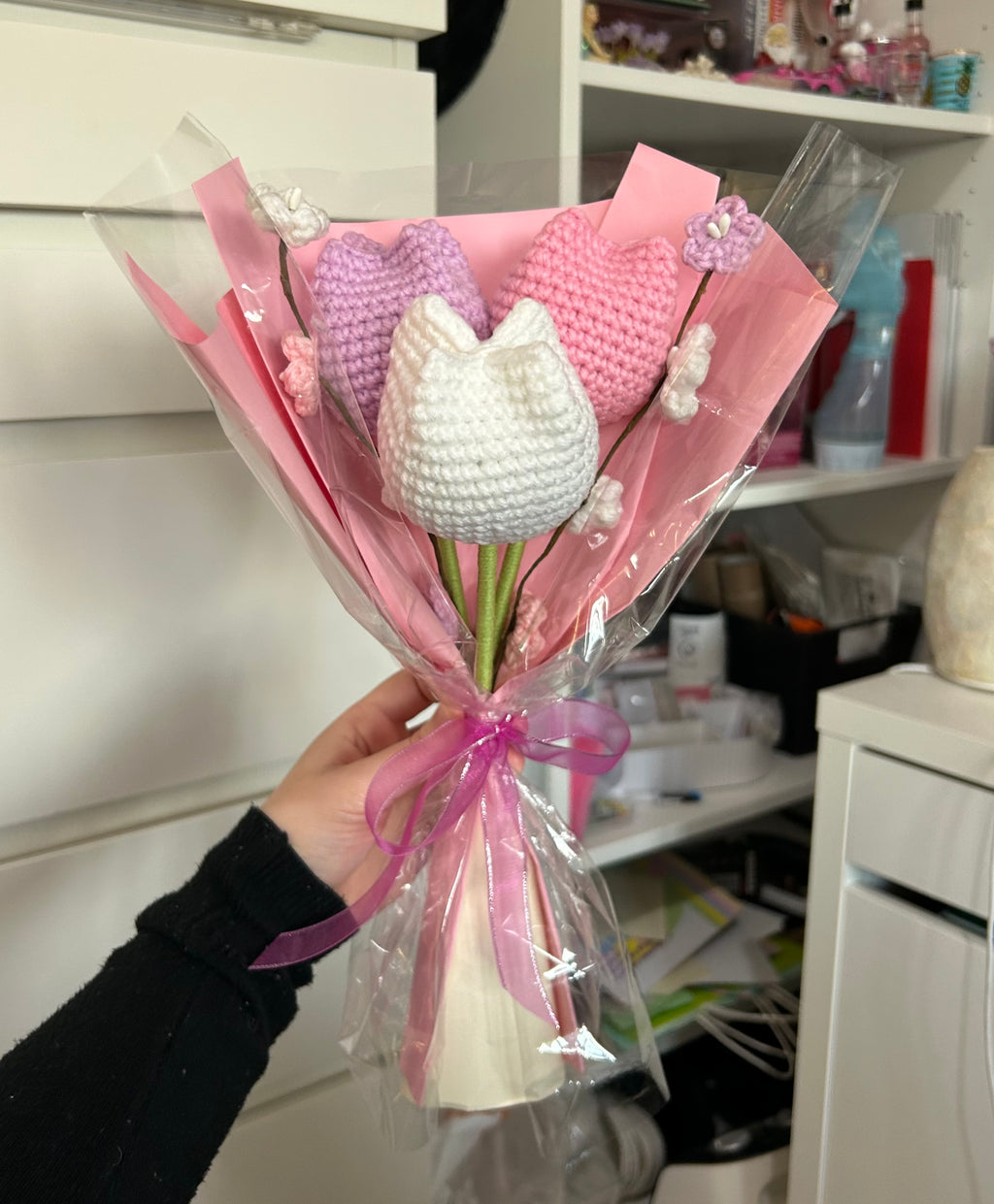 Forever Flowers - Customised coloured Handmade Crochet Bouquets