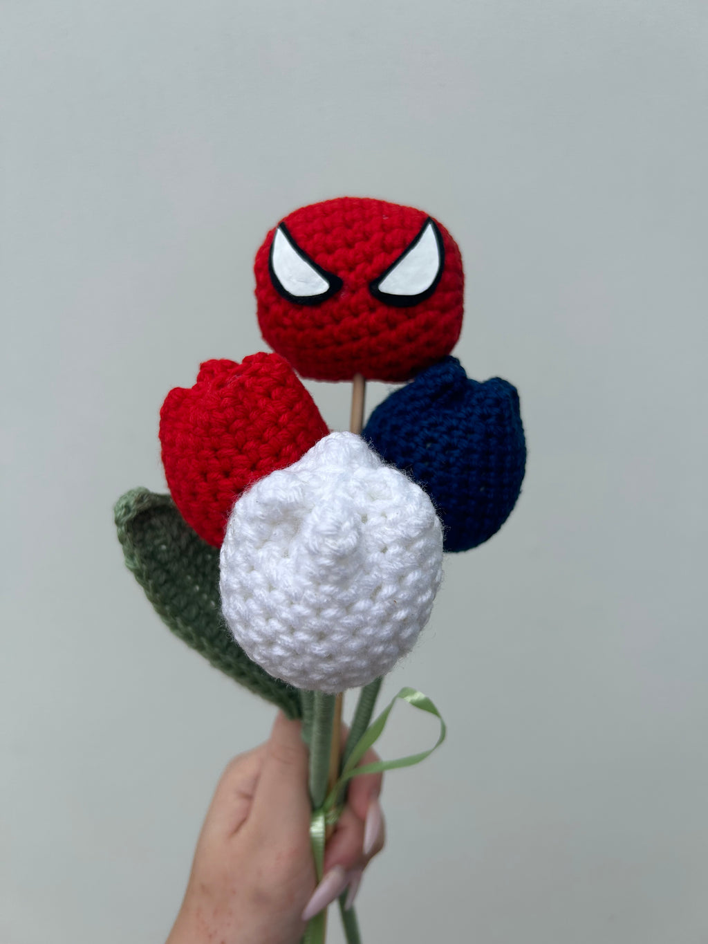 Spiderman Forever Flowers - Handmade Crochet Bouquet Character Collection
