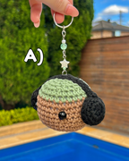 Frank Inspired Handmade Crochet Keyrings - Music Artist Collection
