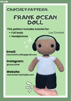 *PATTERN* Frank Crochet Doll - PDF Document Pattern Written Tutorial