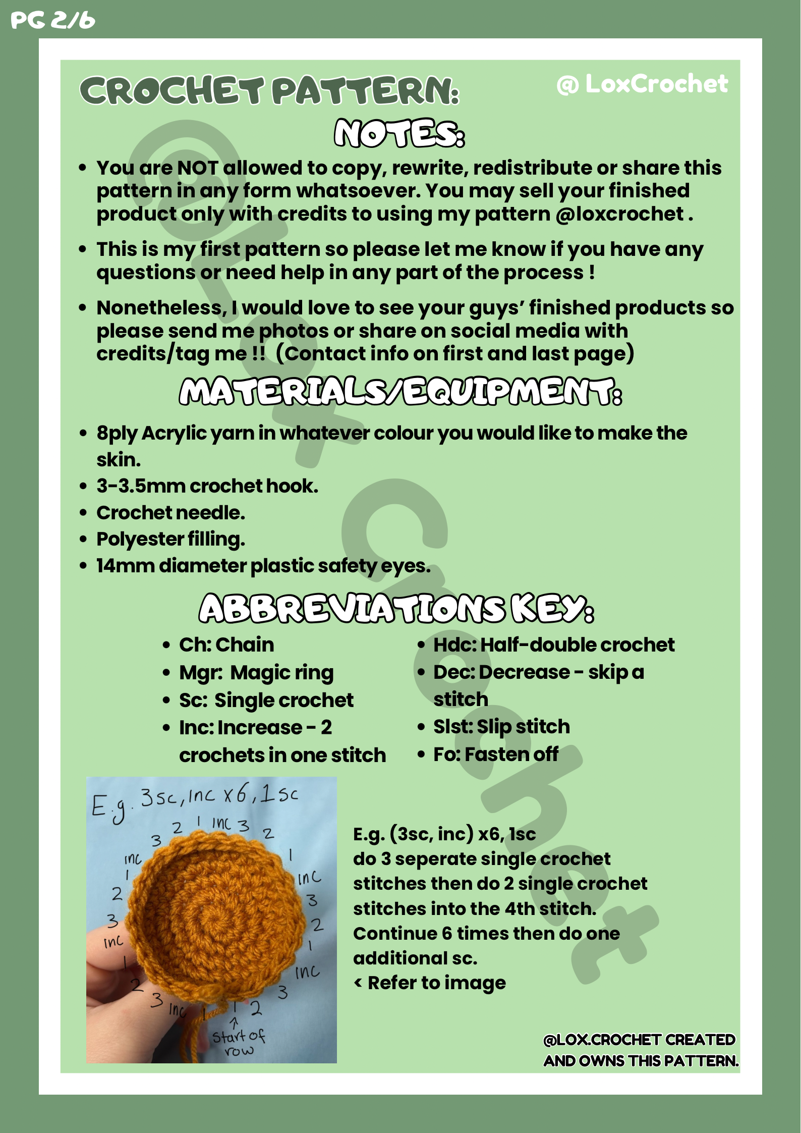 *PATTERN* Female body type for crochet dolls - PDF Document, English pattern with photos.