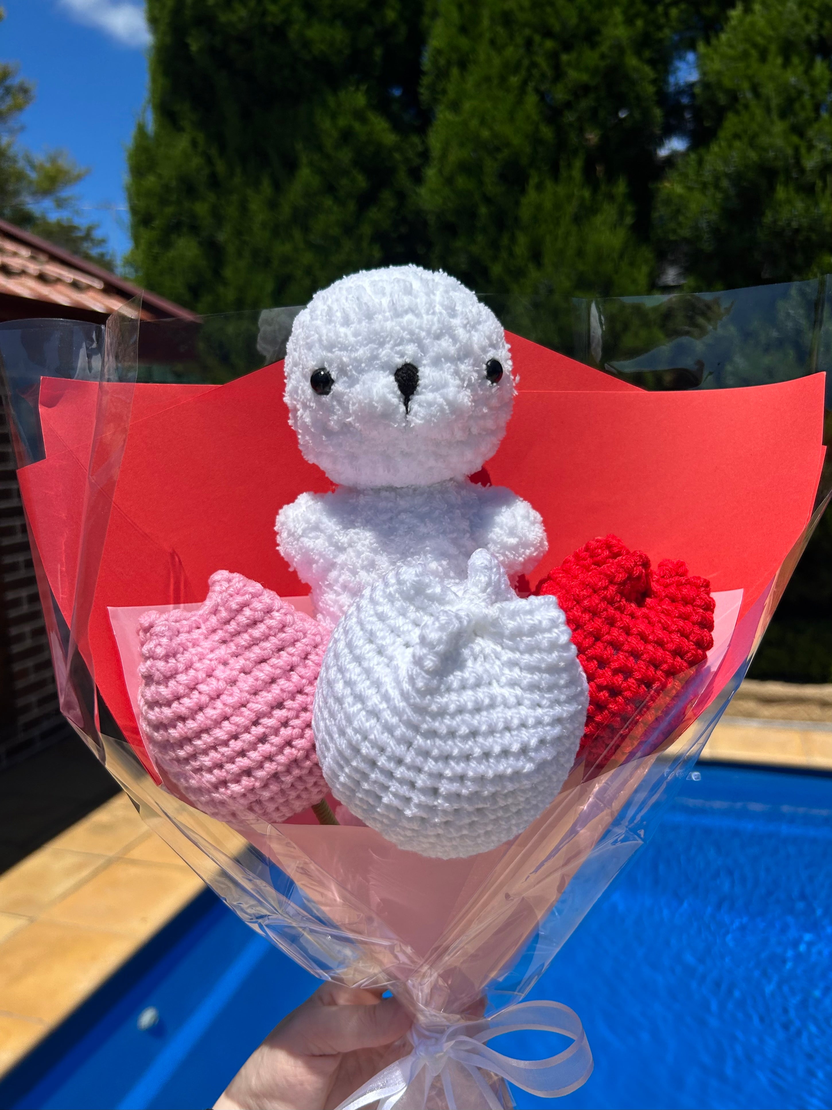 Forever Flowers - Customised coloured Handmade Crochet Bouquets