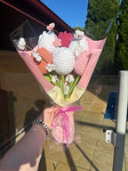 Forever Flowers - Customised coloured Handmade Crochet Bouquets