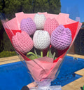 Forever Flowers - Customised coloured Handmade Crochet Bouquets