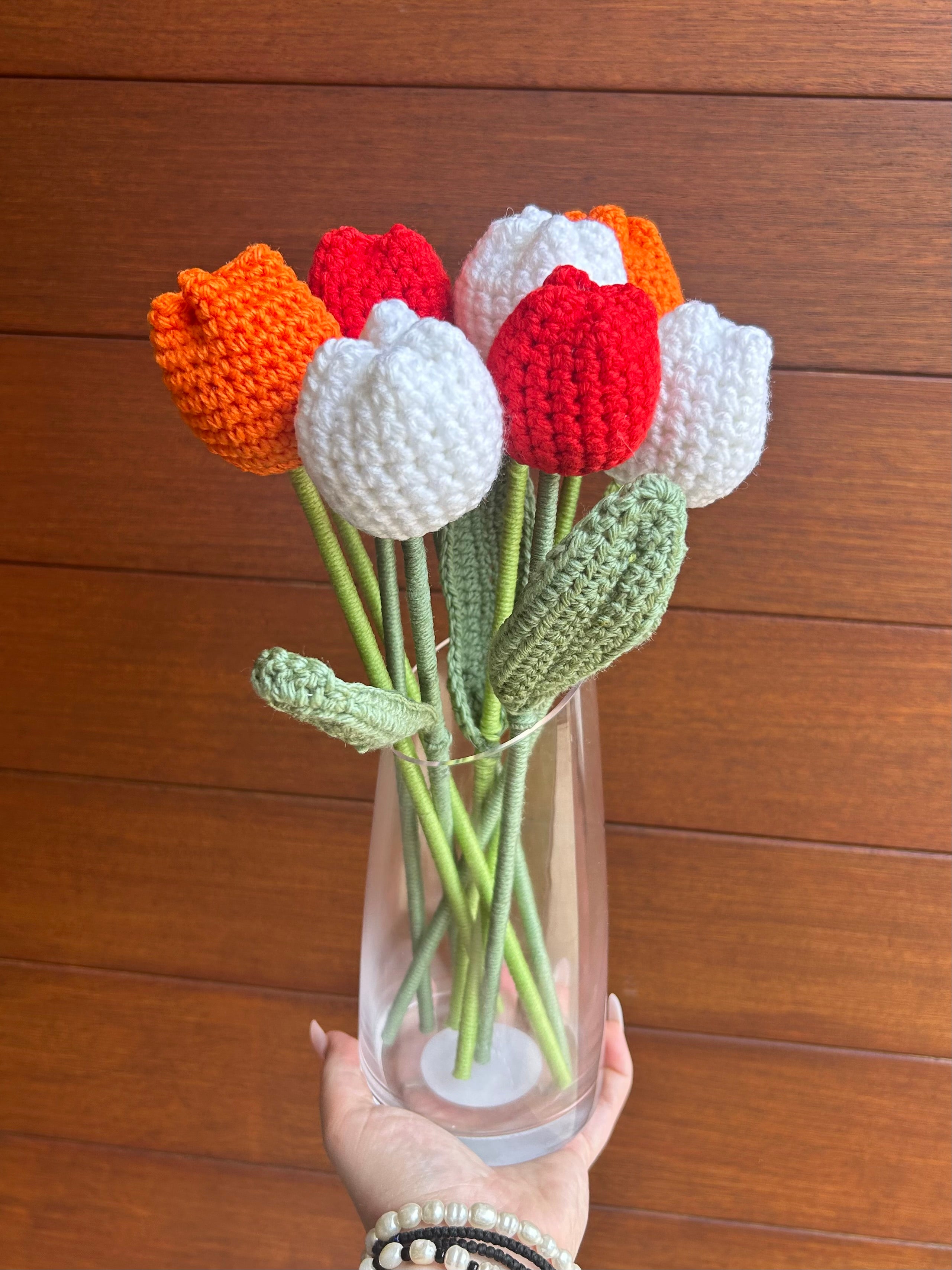 Forever Flowers - Customised coloured Handmade Crochet Bouquets