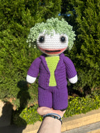 The Joker Inspired Handmade Crochet Doll - Character Series