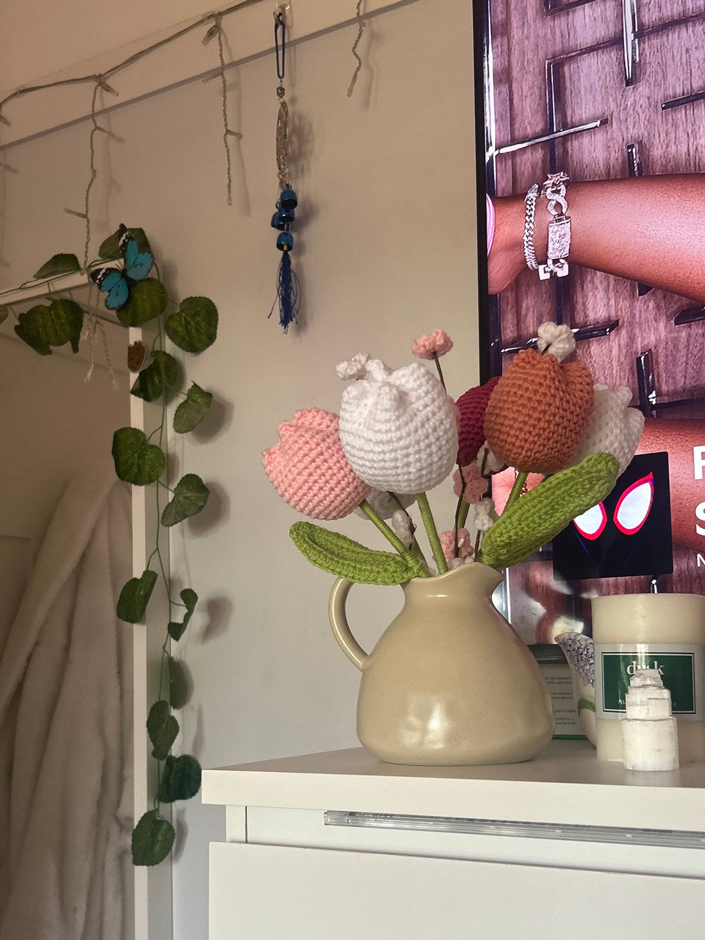 Forever Flowers - Customised coloured Handmade Crochet Bouquets