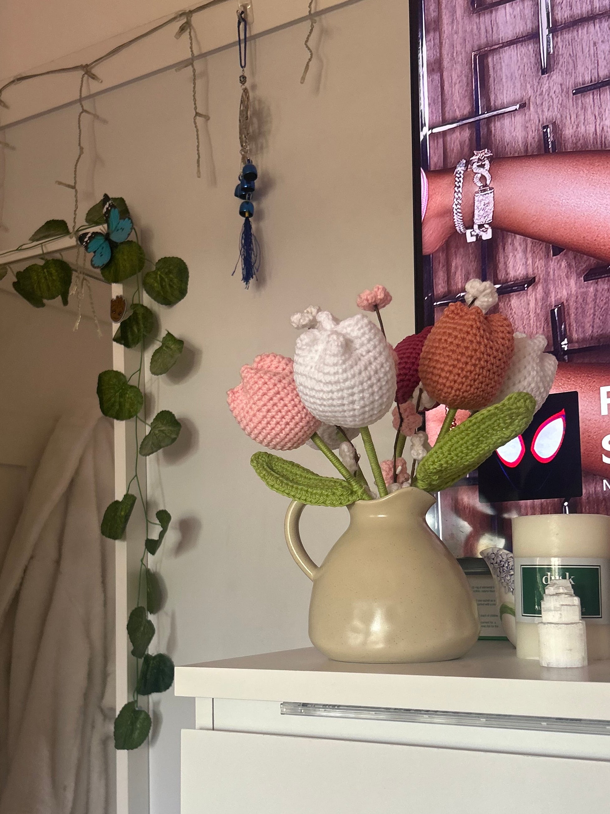 Forever Flowers - Customised coloured Handmade Crochet Bouquets