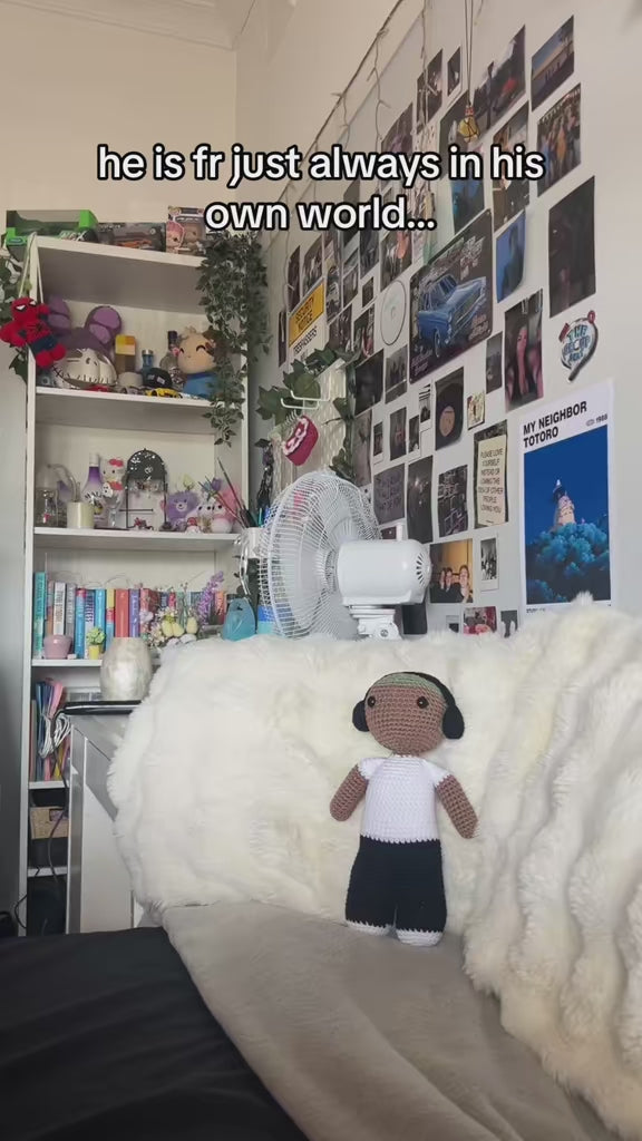 Frank Inspired Handmade Crochet Doll - Music Artist Collection