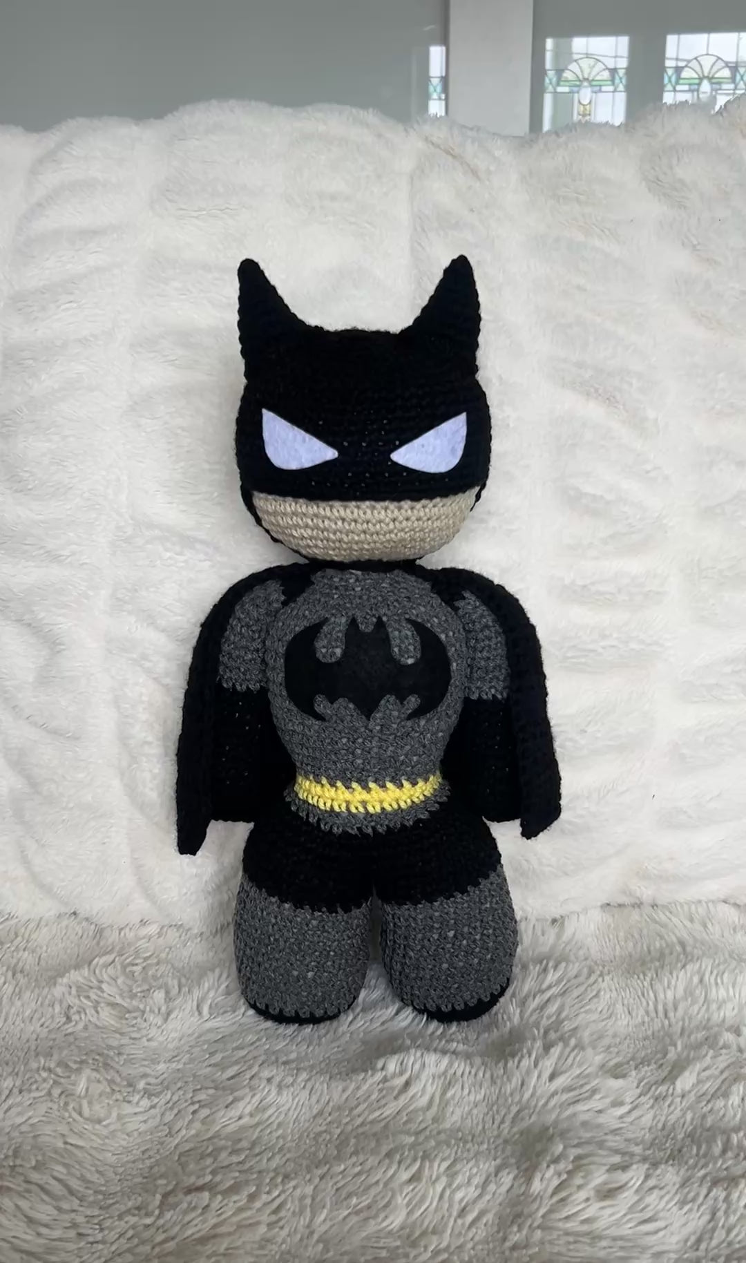 Batman Inspired Handmade Crochet Doll - Character Series