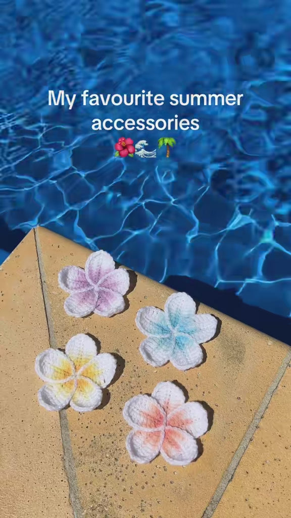 Crochet Flower Clips - Handmade Accessories for Hair, Bags, Clothes & More