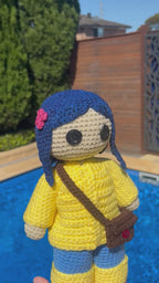 Coraline Movie Inspired Handmade Crochet Doll - Character Series